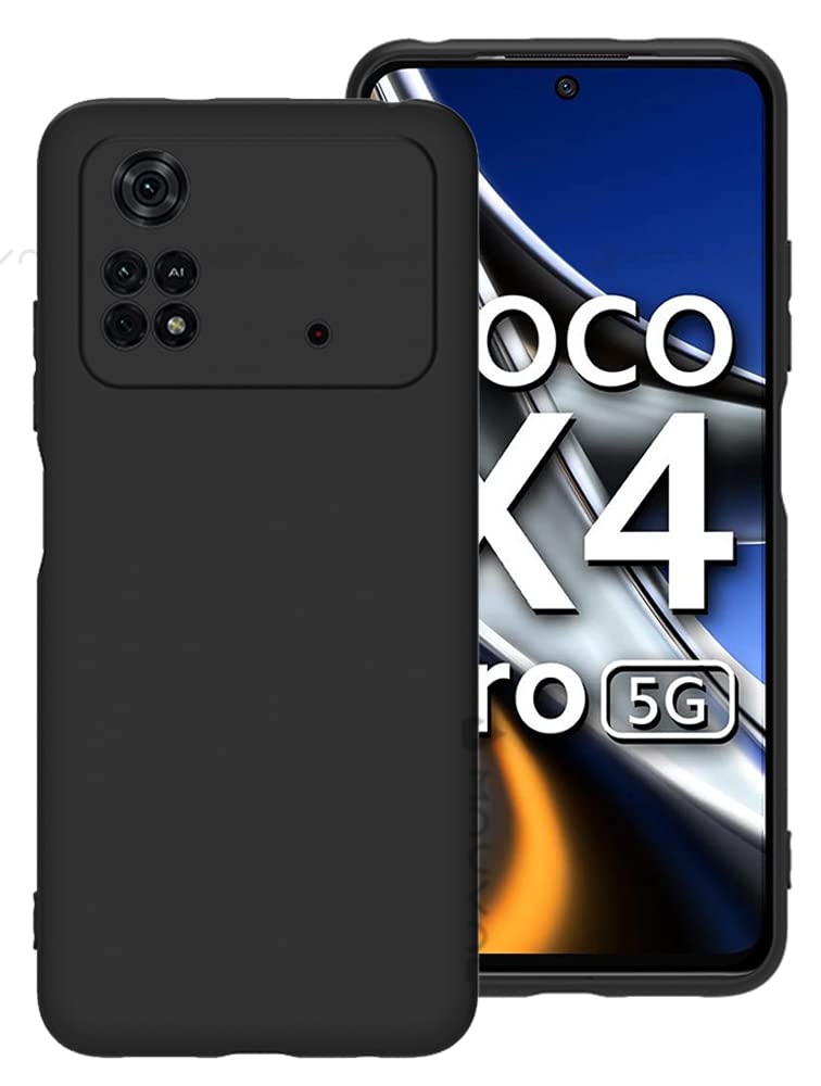 Mauval Protection Matte Finished Back Cover Case for Poco X4 Pro 5G | Rubberized TPU | Slim Soft Matte Flexible Premium Shock Proof - Matte Black (B0BF125CRP) Amazon Price History, Amazon Price Tracker