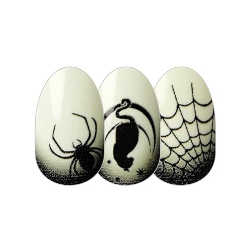 Color Street - Midnight Fright Nail Polish Strips - Real Nail Polish Stickers for Costume, Cosplay, Party & Festival Looks - 16 Double-Ended Strips