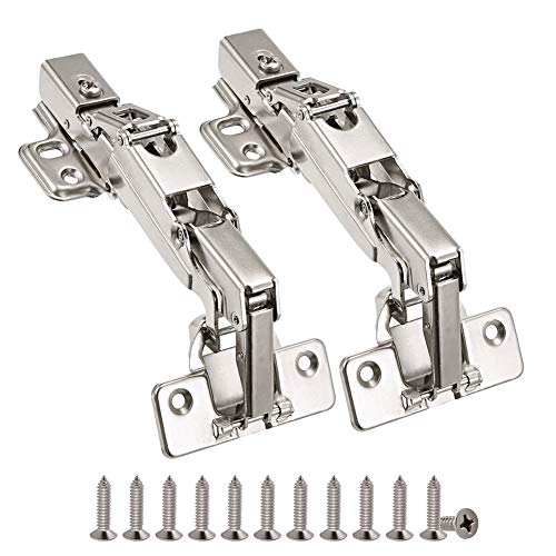 Saipor 2個セット 175度スライド蝶番 スライド丁番 35ミリ 油圧式 ヒンジ ハードウェア (全かぶせ)