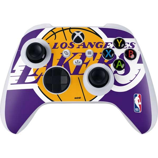 Skinit Decal Gaming Skin Compatible with Xbox Series S Controller - Officially Licensed NBA Los Angeles Lakers Large Logo Design