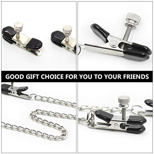 HEALLILY 3 peças de clipes de mamilo de corrente para mamilos grampos para mamilo, anéis de proteção