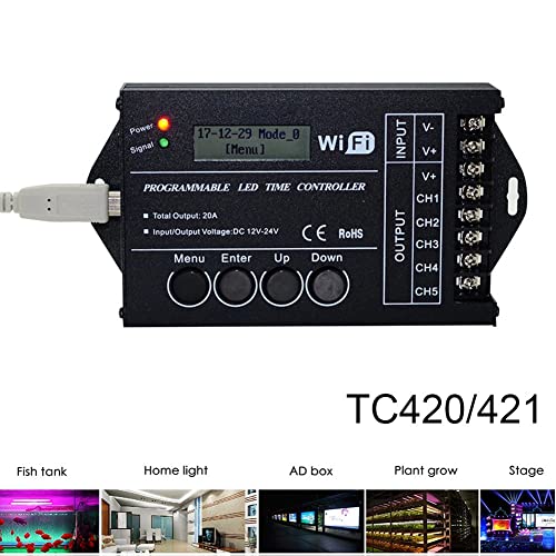 Controlador LED Programable TC421 para ambientar espacios modernos con WiFi y 5 canales 4