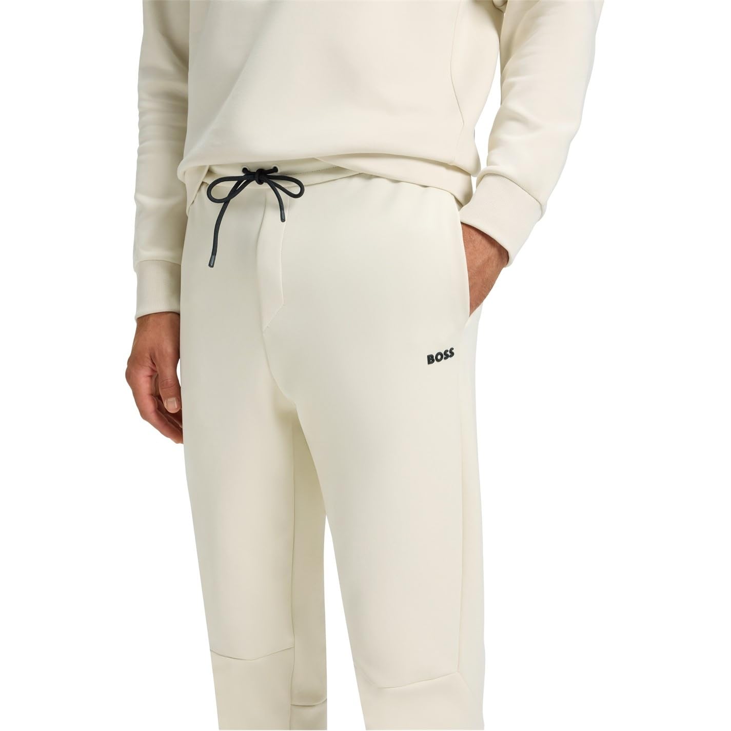 BOSS Herren Pants Zone Jogginghose aus Baumwoll-Mix mit Streifen