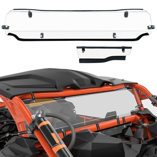 Image of StarknightMT X3 Rear Windshield Back Window Windscreen Compatible with 2017-2026 Can Am Maverick X3 & Max (Except for XMR Models) Heavy Duty Clear