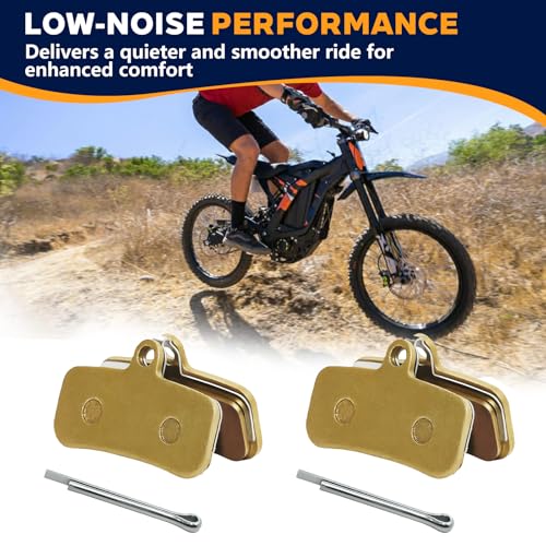 Image of 2-Pack Front and Rear Disc Brake Pads Replacement for Surron Light Bee X /S, Segway X160 X260, Talaria Sting R MX3 MX4 Electric Dirt Bike Parts