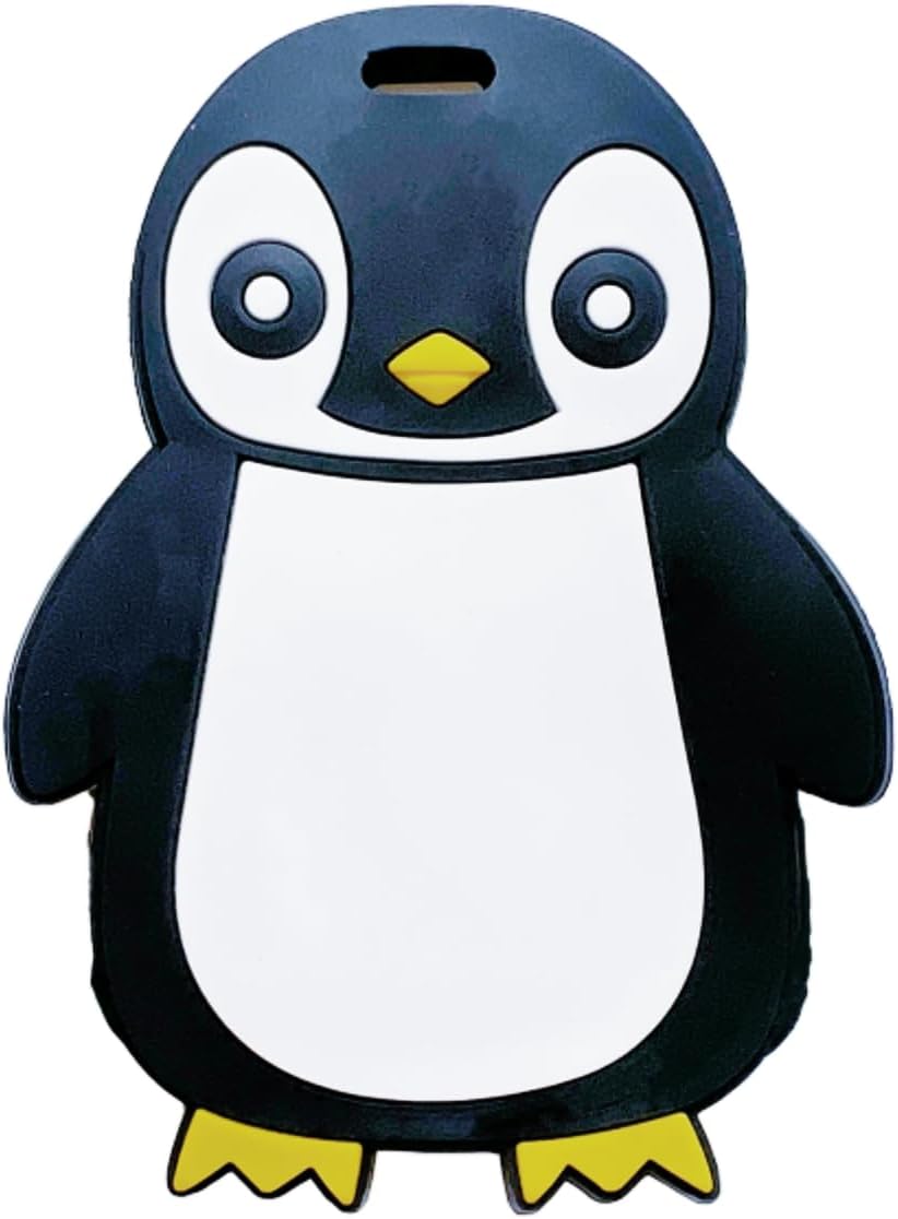 TTOA Cute Black Penguin Luggage Tag Baggage Tag Kawaii Suitcase