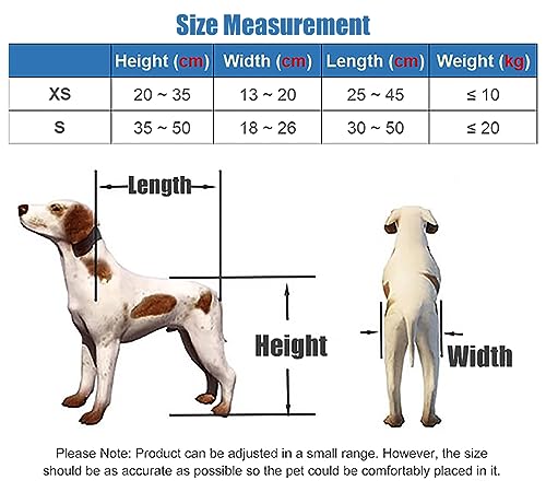 Silla de ruedas para perros con patas traseras lesionadas, carrito de aluminio ajustable 7