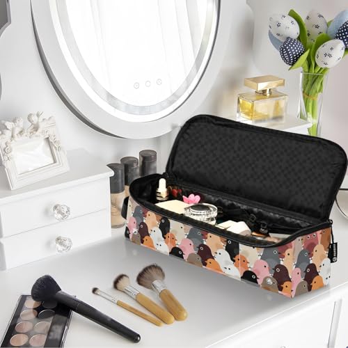Estuche de viaje 2 en 1 para plancha y rizador con tapete resistente al calor, organizador grande para planchas, rizadores y secadores de cabello miniatura 7