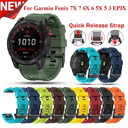 Bracelet de montre silicone Easyfit Garmin Fenix 7X 6X 5X Forerunner