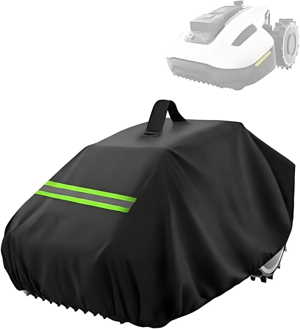 Robotic Lawn Mower Cover For Gardena Smart Sileno Free 800 2025-2026, 600D Oxford All Weather Waterproof Windproof Protective Cover with Reflective Strip & Top Handle,green