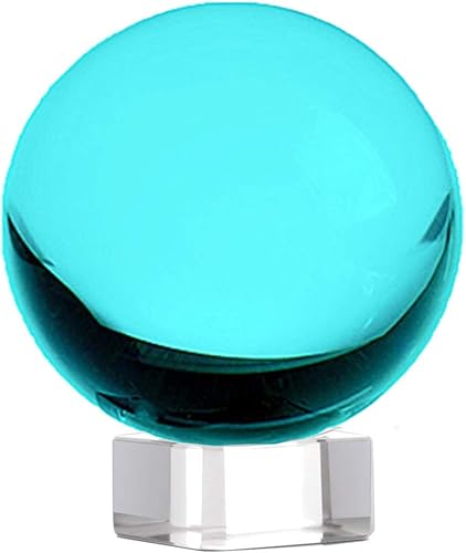 Miniatura 10 de Amlong Crystal Bola de cristal K9 de meditación de 3.25 pulgadas (3.150 in) de diámetro para fotografía, bola de lentes, bola decorativa con soporte