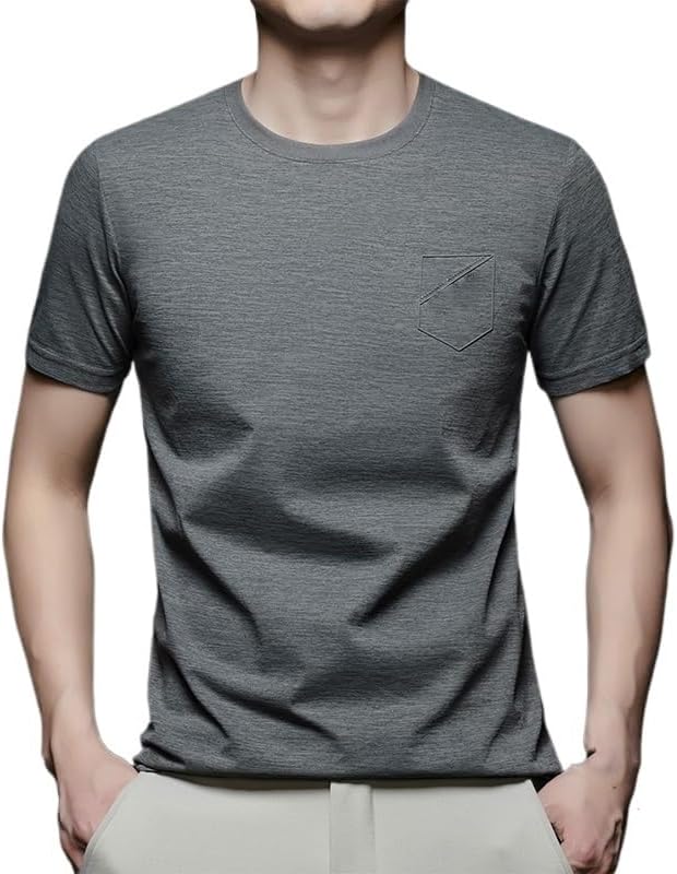 Mens White Short Sleeve Crew T-Shirts Comfortable White Tee Shirts for Women Stylish White Undershirts for Men