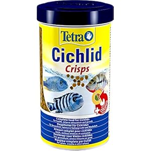 Tetra Cichlid Crisps Visvoer voor cichliden met natuurlijke kleurversterkers, minimale waterbelasting, geschikt voor…