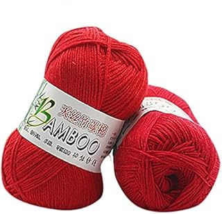 HUHU833 50g New Bamboo Cotton Warm Soft Natural Knitting Wool Yarn (Cream)
