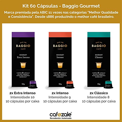 60 Cápsulas Para Cafeteira Nespresso – Baggio Café Gourmet – 6 caixas