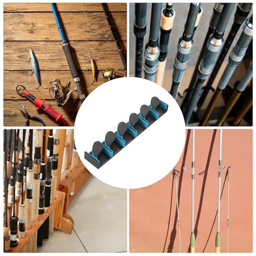 Supports de canne à pêche pour mur sans perçage et modulable pour une installation rapide - 4