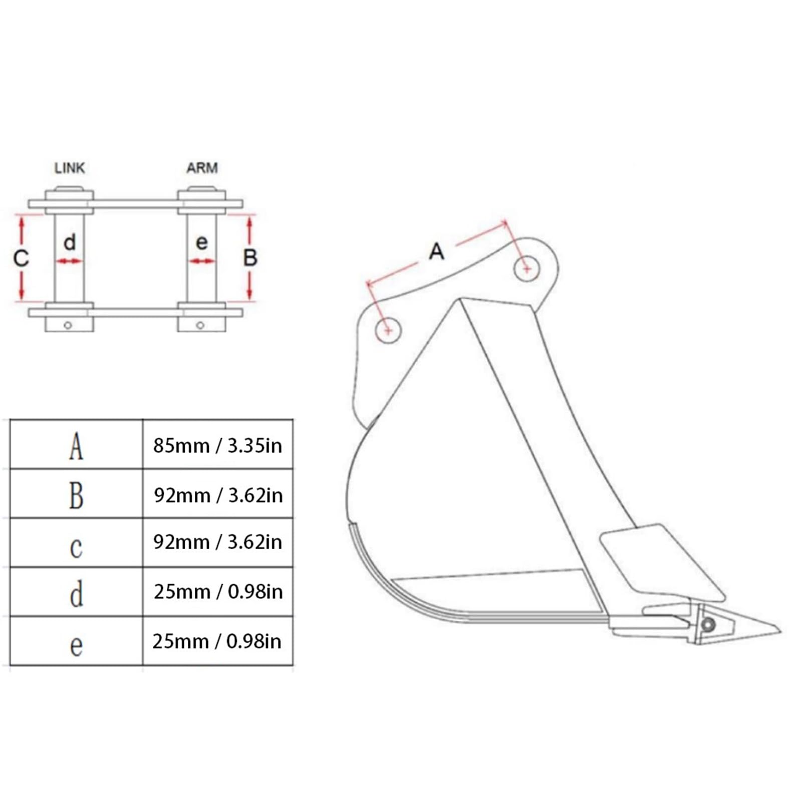 Enganche de Cambio Rápido para Excavadora de Acero de Aleación, Accesorios de Enganche Rápido para Miniexcavadoras de Fácil Instalación, Accesorios para Miniexcavadoras