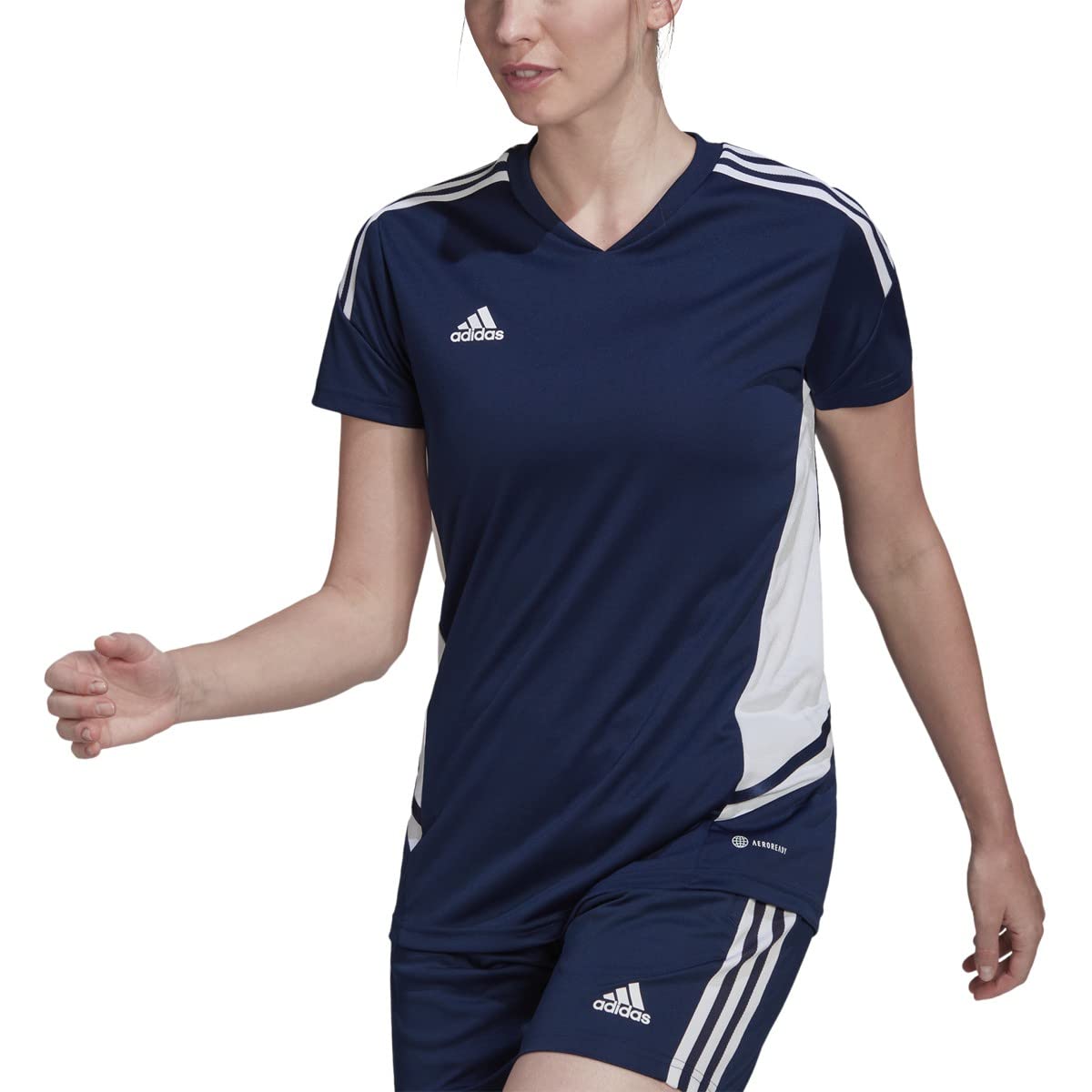 adidasWomens Con22 Crew Neck Short Sleeve Jersey Soccer Cleats - Blue