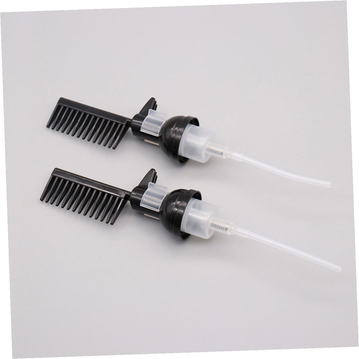 2pcs Hair Dye Comb Bottles Plastic Applicator 200ml for Home Coloring
