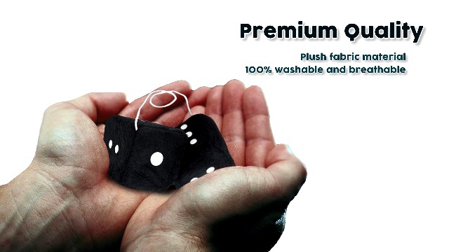 Amazon.com: Zone Tech Pair Black with White Dots Fuzzy Dice
