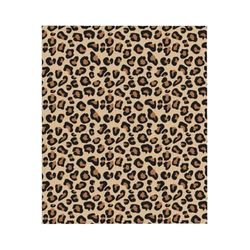 Couverture flanelle douce léopard idée cadeau cocooning 152x127cm - 3