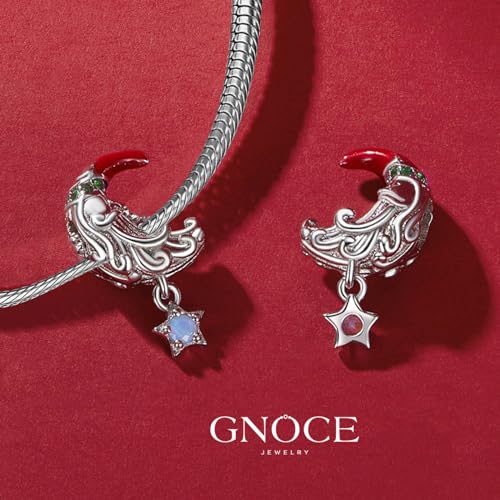 Image of GNOCE Christmas Charm Silver Plated & Sterling Silver Bracelet Gift