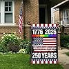 Yesuavt 250 Year America Anniversary Garden Flag Anniversary Usa Flag 12x18 Inch Outdoor We The People 1776 Patriotic American Garden Flags for Outside House Yard Decor #4