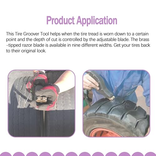 Image of #8 1 /2 Tire Groover Flat Blades, 18 Pack, for Tire Regroover Tool Kit