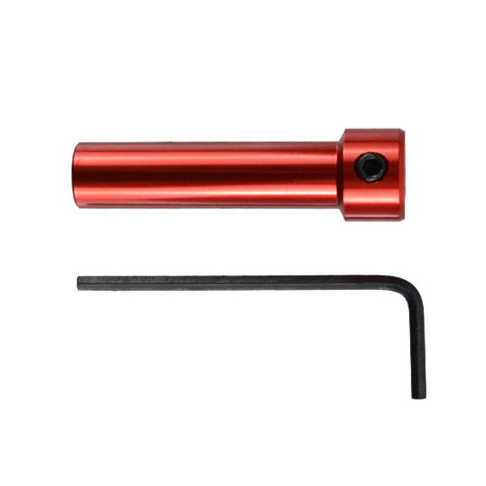 Henygen Red Duty Steel Sockets Adapter Featuring Ergonomic Grip Strong Sockets Connectors For Comfortable Extended Use Ergonomic Handle