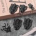 4 PCS Black Toggle Hasp Latches Hardware with Screws, Metal Duck Billed Box Hasp Lock Toggle Latch Catch Tool Box Buckle Latches Hardware Replacement Chest Latche for Cabinet Jewelry Wooden Boxes