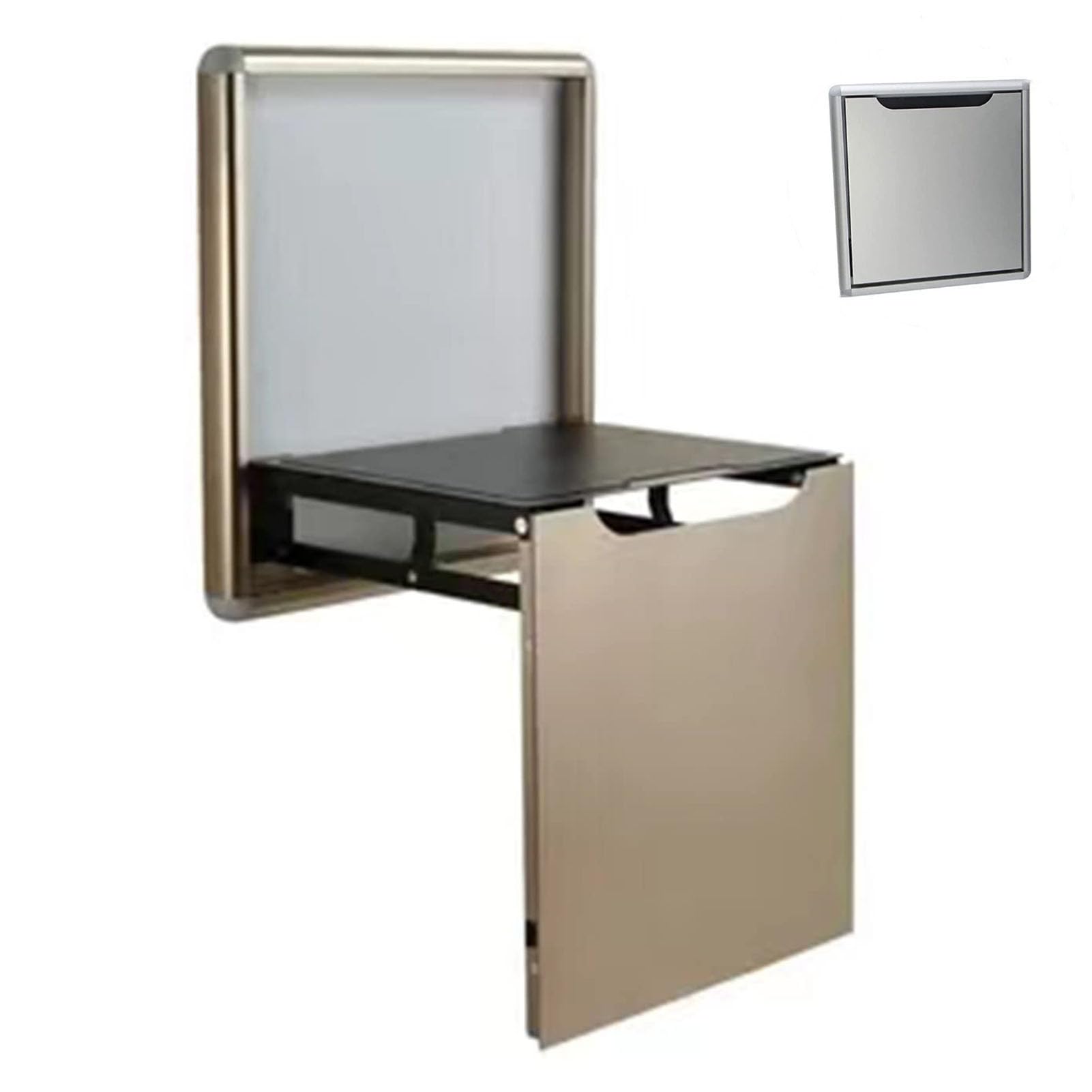 Tabouret mural pliable pour optimiser les portes et petits espaces