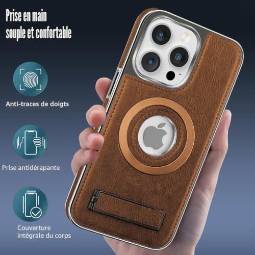 Coque en cuir pour iPhone 16 Pro Max : l'histoire d'un design marron pensé pour vous - 4