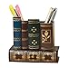 Produktbild IGLZ Retro- Buch-Form-Harz-Feder-Halter-kreativen Schreibtisch-Dekor-Crafts Bleistift Inhaber Stehen Exquisite Damen-Verfassungs-Bürsten-Organisator-Speicher-Organisator for Büro-Schreibtisch