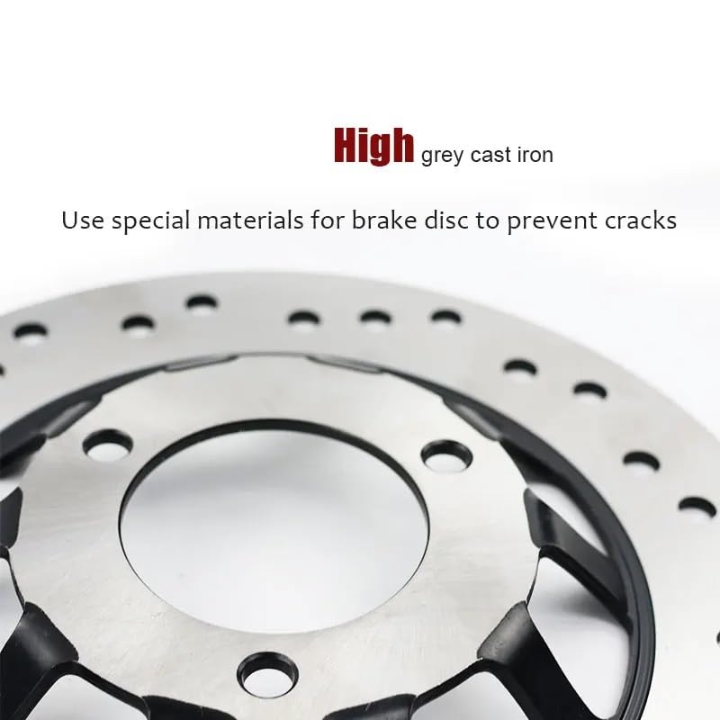 Motorrad-Bremsscheiben, 220 mm, 3-Loch, Edelstahl, Vorder- und Hinterrad, universell für Pit Dirt Bike-Bremszubehör Motorrad Bremsscheibe
