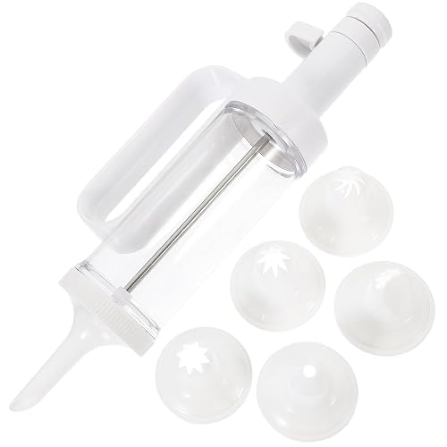 Cookie Press Tool Set with 6 Nozzles Biscuit Maker and