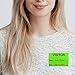 Green Visitor Pass / 500 Fluorescent Green Visitor Identification Stickers / 2