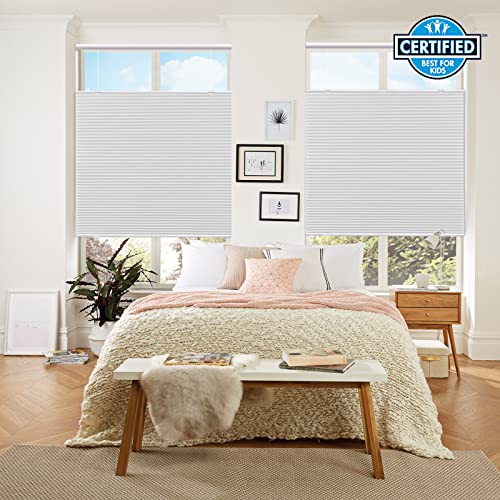 Custom Cut Blackout Window Shades - White, Any Size