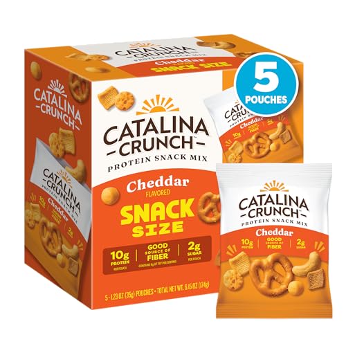 Image of Catalina Crunch Protein Snack Mix, Cheddar, 1.23 oz, 5 Count
