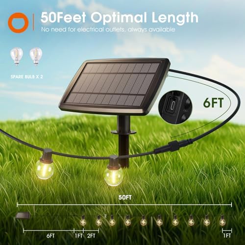 Addlon A09041201003 50Ft Solar String Lights Outdoor thumb #5