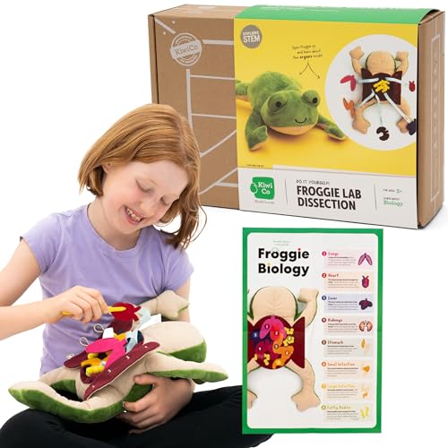 Image of KiwiCo Froggie Lab Dissection Plush Toy - Anatomy Learning Toy for Ages 3 and Up