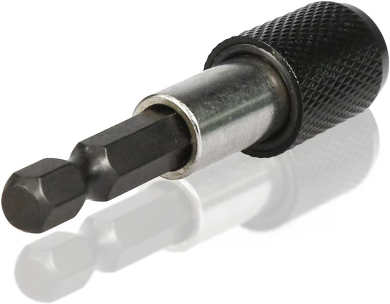 1/4 Hex Shank Quick Release Electric Drill No Magnetic Screwdriver Bit Holder 60mm With Adjustable Collar Extension Bar