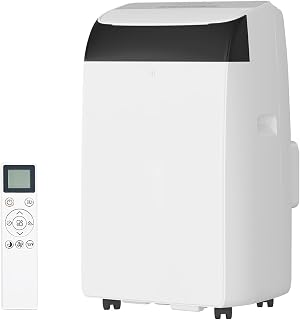 14,000 BTU Portable Air Conditioner Cools up to 750 Sq.Ft, 3-in-1 Quiet Portable AC Unit with Remote Control & Installation Kits for Large Room, 3 Speed, Auto Swing, 24H Timer - Amazon product rated Grade A