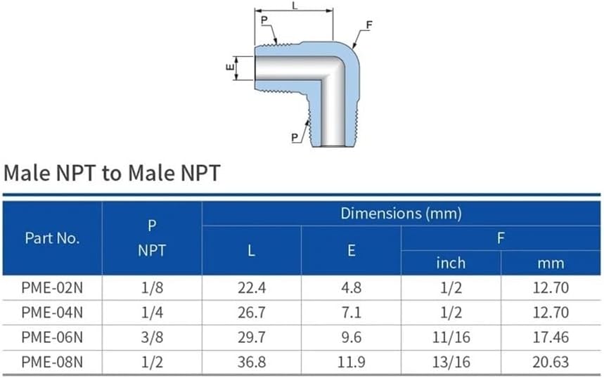 316オスBSPTエルボコネクタアダプター1個 1/8 1/4 3/8 1/2