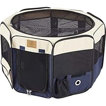 PRECISION PET PRODUCTS Soft Side Play Yard with Heavy Duty Carrying Case