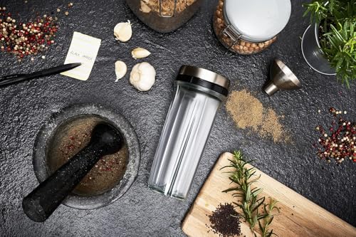 Cole & Mason Dover Stainless Steel Funnel, Salt and Pepper Mill/Spice Shaker/Spice Jar/Oil and Vinegar Refill Tool