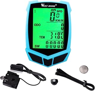 Toddmomy 20 Excersize Bike Lcd Monitor Wifi PC Odometer Cycling Lcd Cycling Speedometer Computer Bike Odometer Mtb Bike Stopwatch Cycling Equipment Green Automatic Stopwatch