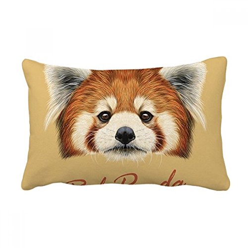Cadeau déco maison coussin panda roux sauvage multicolore - 2