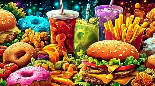 Rompecabezas de hamburguesa de 1000 piezas para noches de juego en familia y adultos