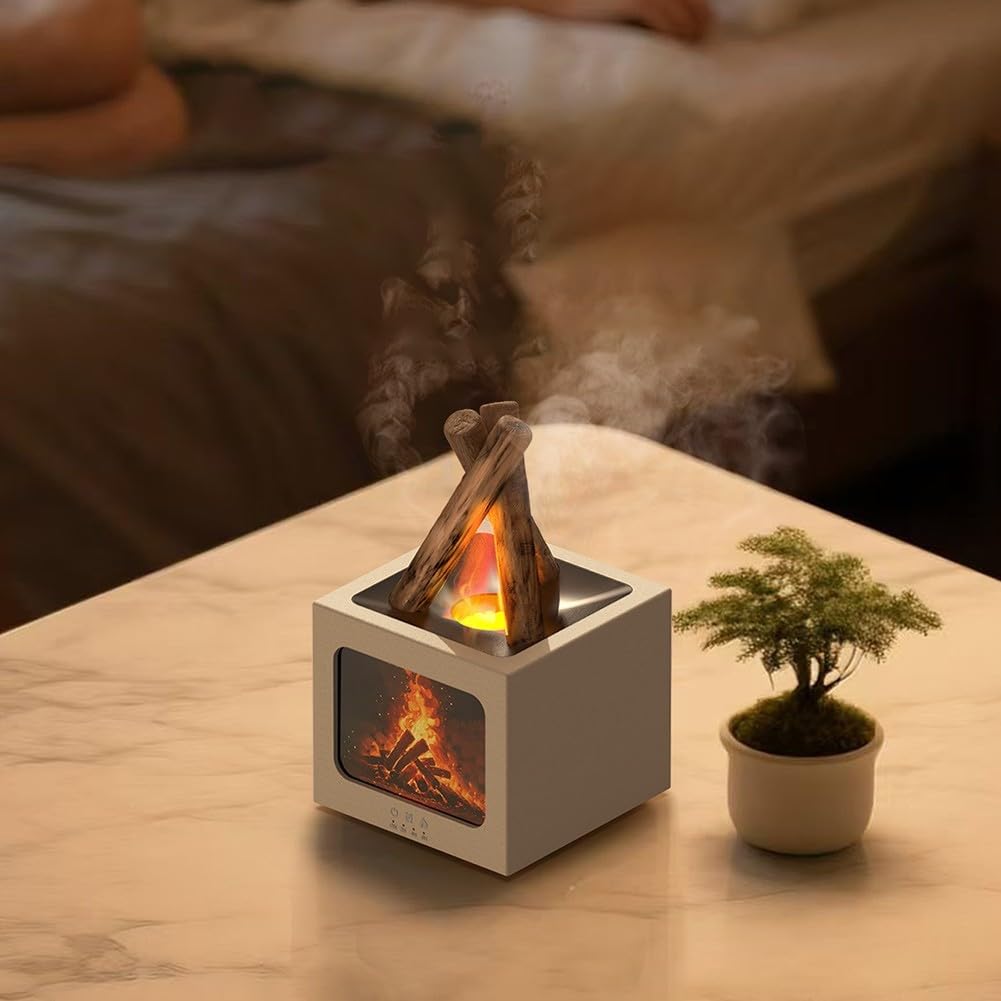 Diffuseur d'arômes flamme pour chambre à coucher et maison