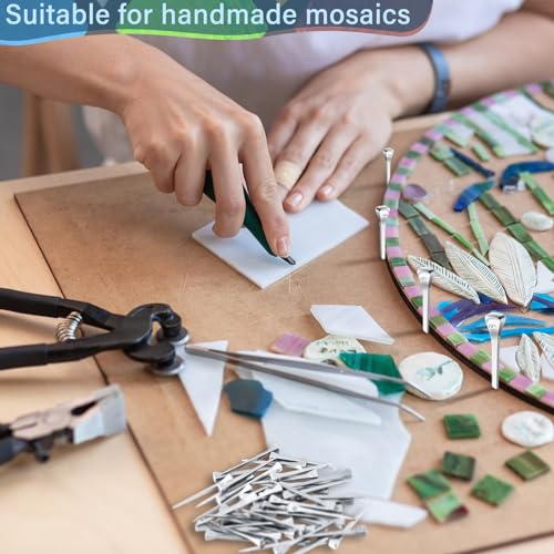 zonon 50 pcs 2 inches horseshoe nails stained glass supplies stop blocks applied to pin copper foiled glass projects together horseshoe nails for secure crafts